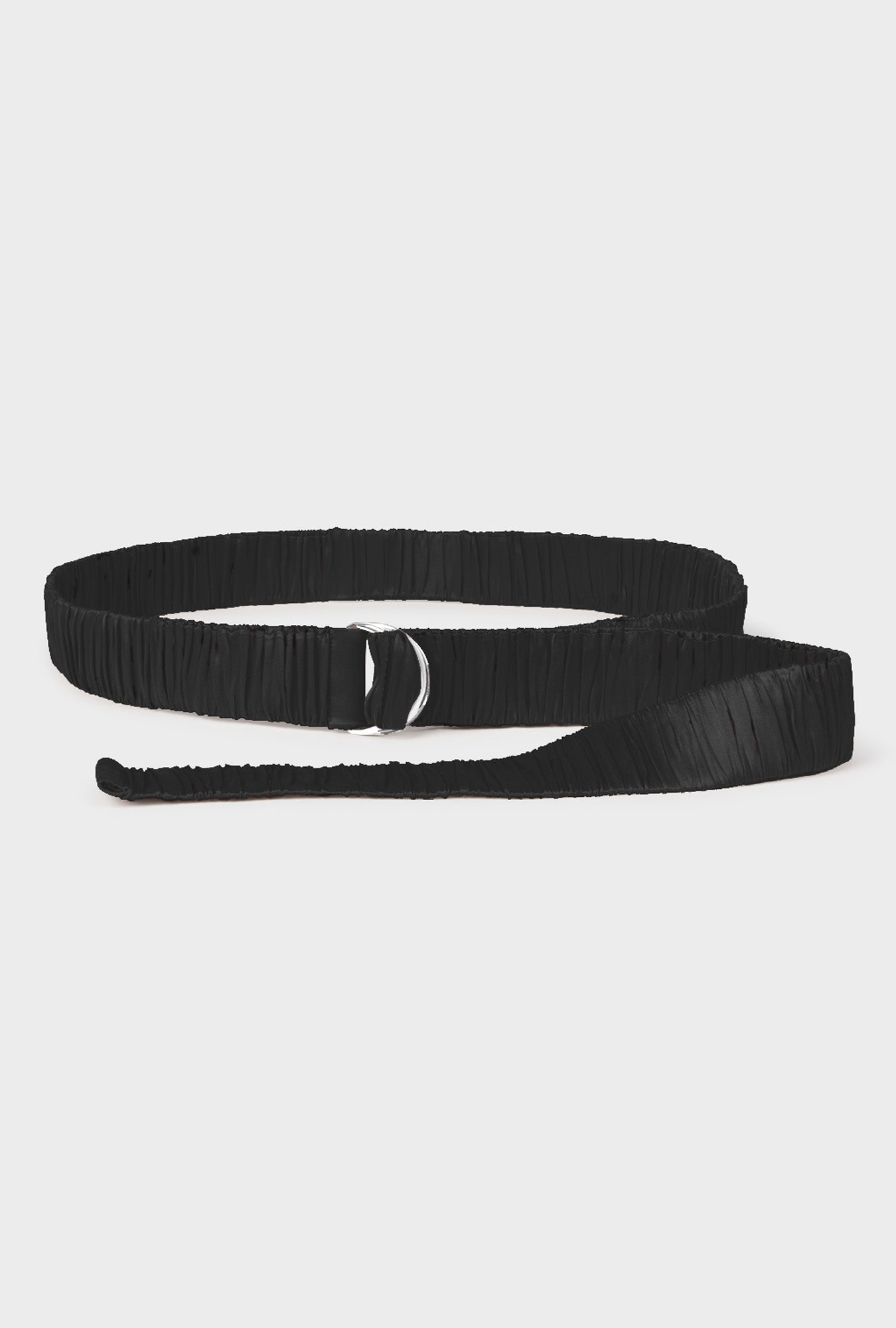 WIDE LONG BELT BLACK