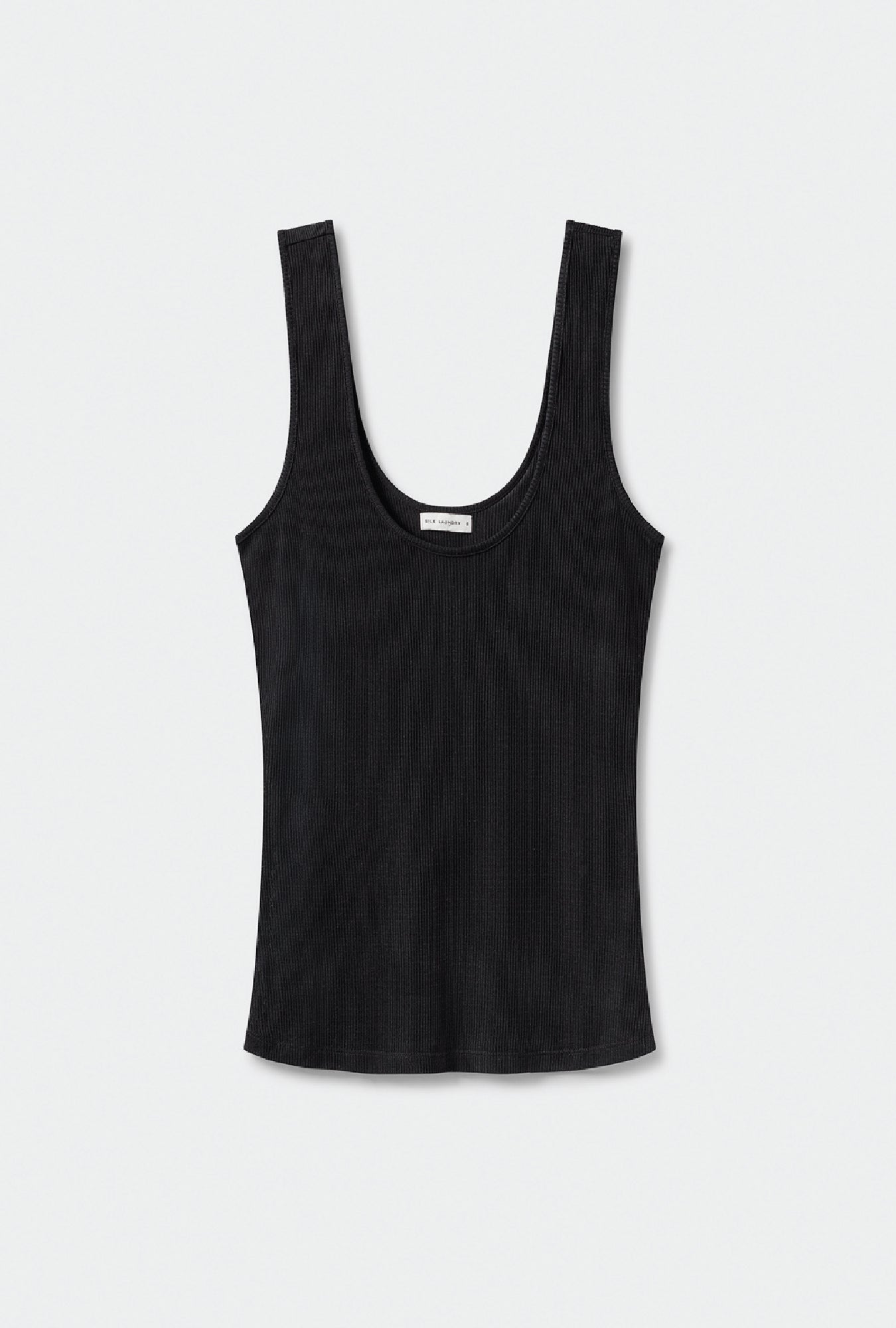 RIBBED TANK BLACK