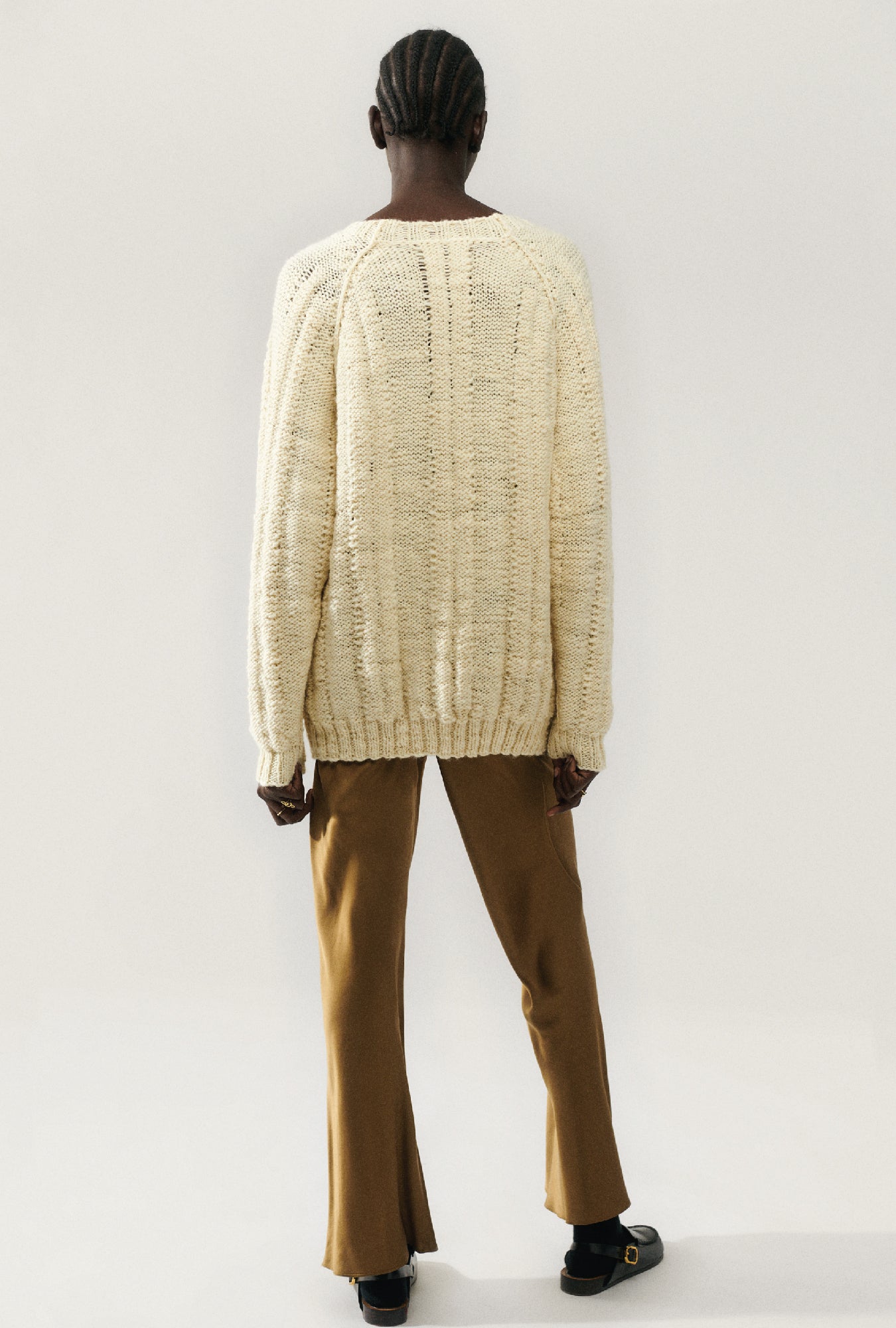 THE BIG G CARDIGAN CREAM